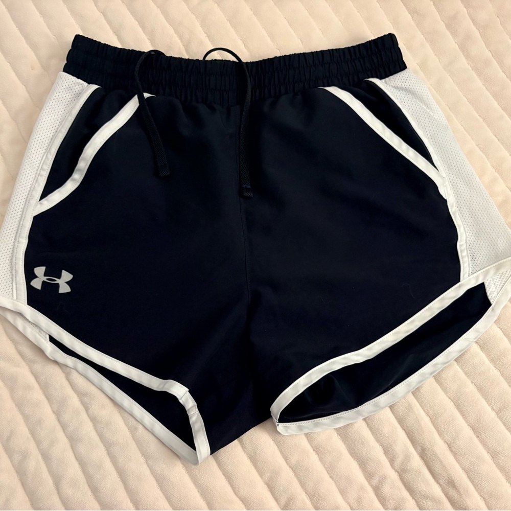 Under Armour Women's Athletic Shorts in Black and White